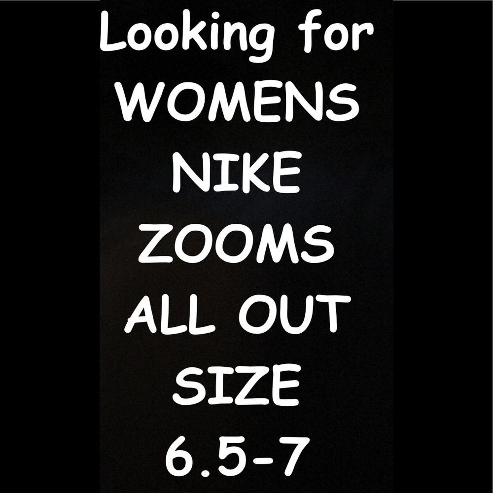 Nike zooms all out shoes